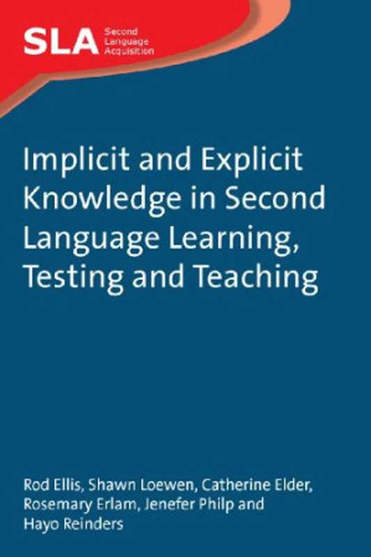 Implicit and Explicit Knowledge in Second Language Learning Testing and Teaching(Rod Ellis Shawn Loewen Catherine Elder Rosemary...)(2009)
