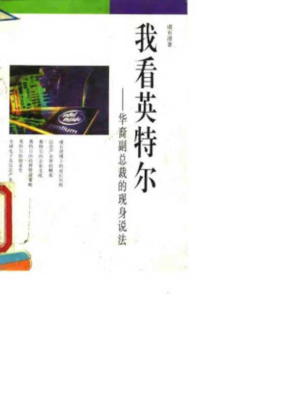 我看英特尔 华裔副总裁的现身说法（虞有澄）（生活·读书·新知三联书店 1995）