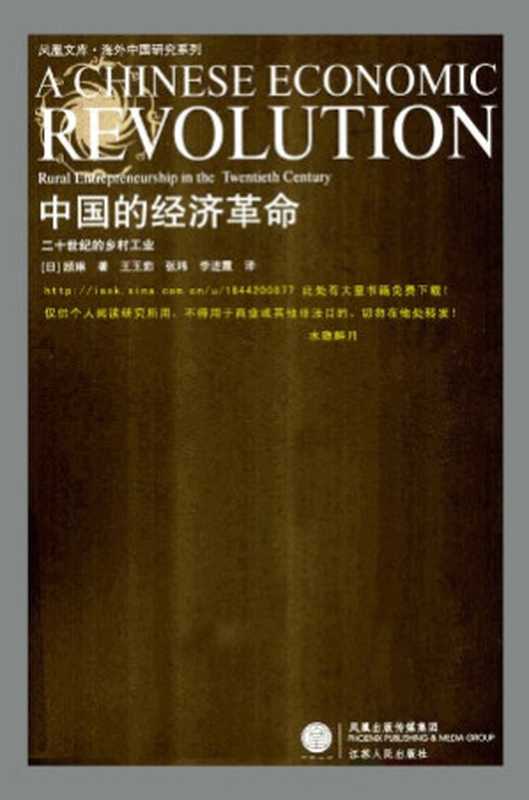 中国的经济革命 二十世纪的乡村工业（[日]顾琳 著 王玉茹 张玮 李进霞 译）（江苏人民出版社）