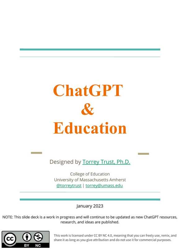 ChatGPT & Education（Unknown）（2023）