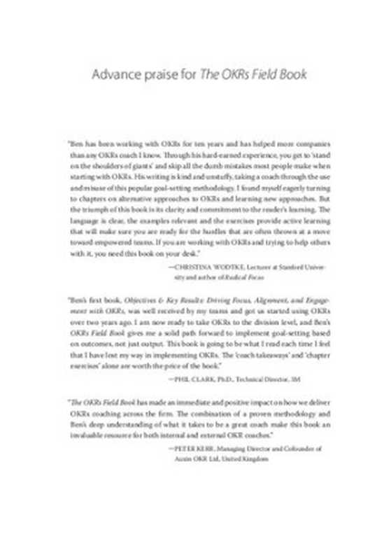 TheOKRsFieldBookAStep-by-StepGuideforObjectivesandKeyResultsCoaches（LamorteBen）（BenLamorte2021）