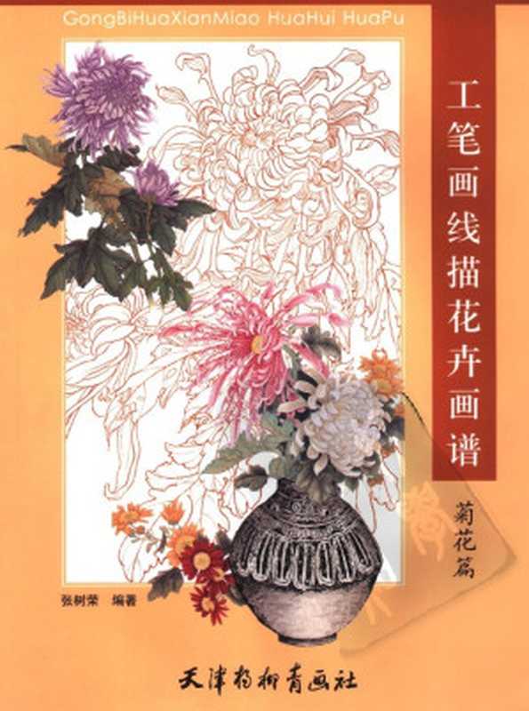 工笔画线描花卉画谱菊花篇