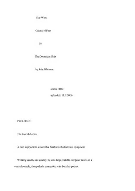 TheDoomsdayShip（WhitmanJohn）