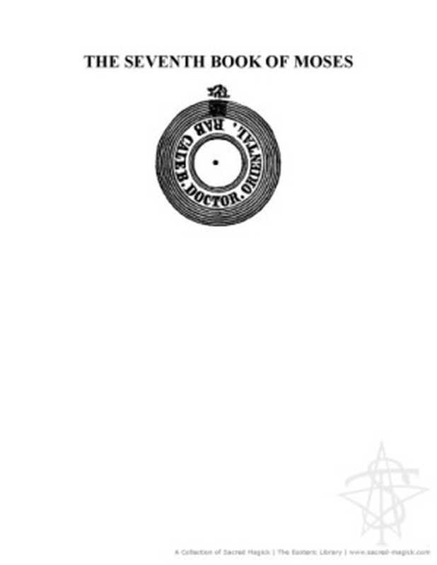 TheSeventhBookofMoses(PublishingEgyptianPublishingCompany)