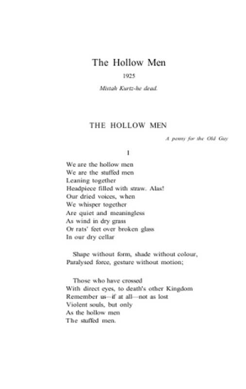 TheHollowMen(T.S.Eliot)