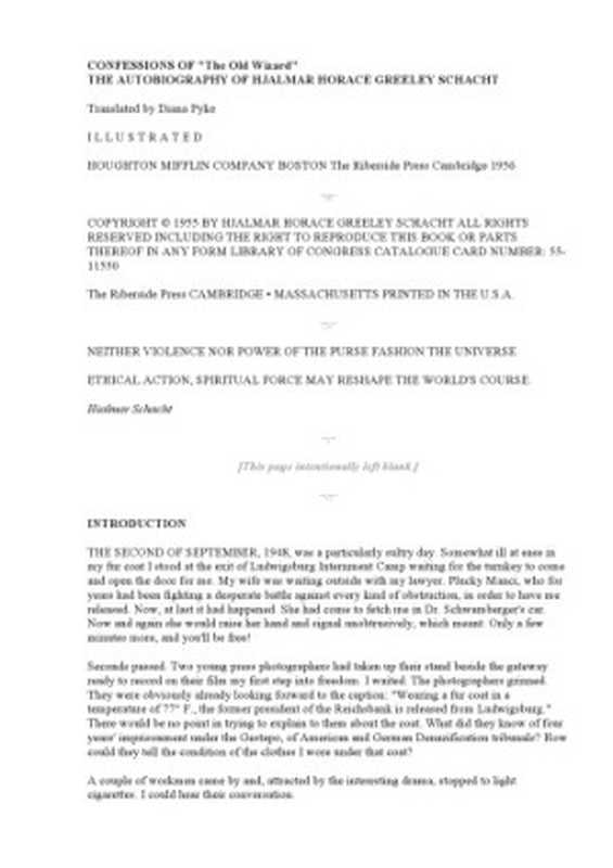 ConfessionsoftheOldWizard(HjalmarHoraceGreeleySchacht)(HoughtonMifflin1956)
