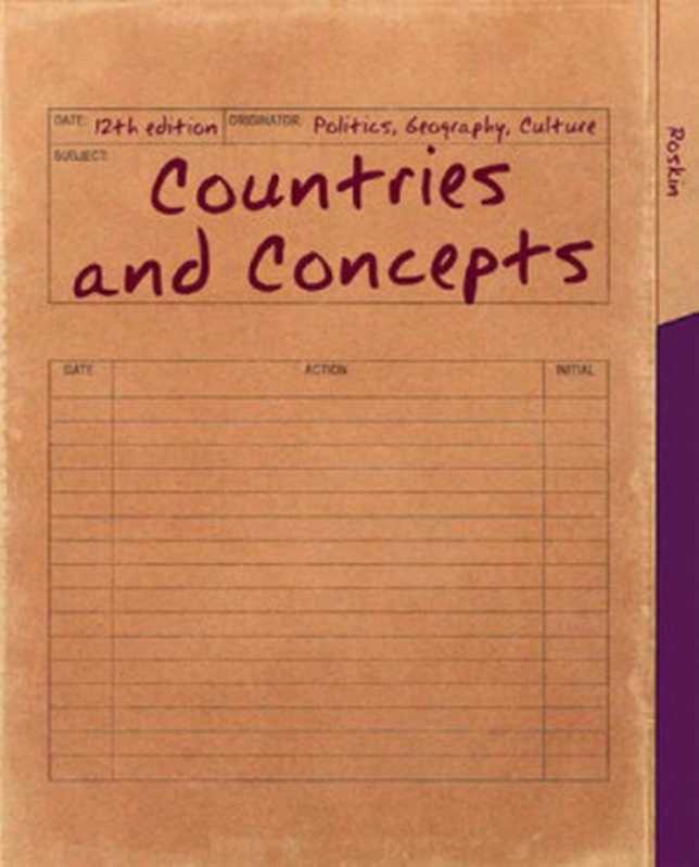 CountriesandConceptsPoliticsGeographyCulture（MichaelG.roskin）（Pearson2013）