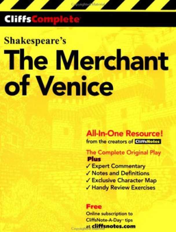 TheMerchantofVenice（WilliamShakespeareDavidNicolSidneyLamb）（CliffsNotes2000）