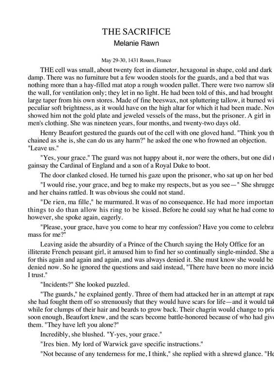 MelanieRawn-TheSacrifice（RawnMelanie）