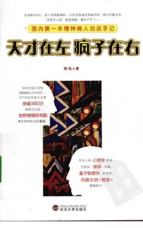 天才在左疯子在右国内第一本精神病人访谈手记(高铭)(武汉大学出版社2010)