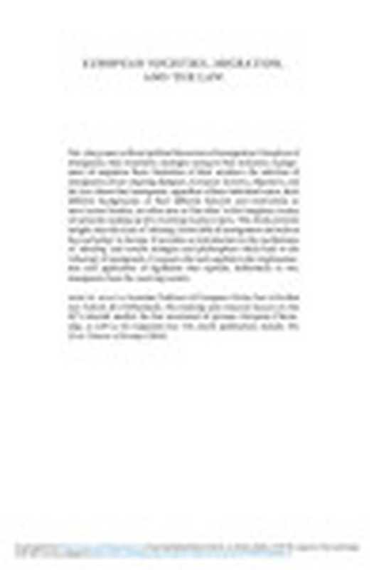 EuropeanSocietiesMigrationandtheLawThe‘Others