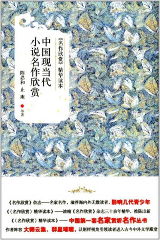 《名作欣赏》精华读本中国现当代小说名作欣赏(陈思和&止庵)(北京大学出版社2012)