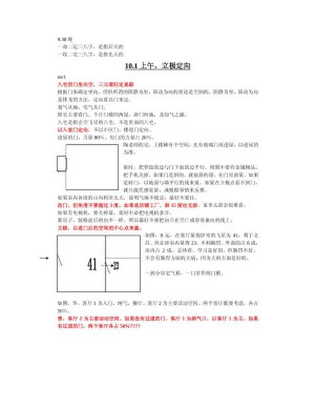 冠元玄空风水笔记真实记录（123）