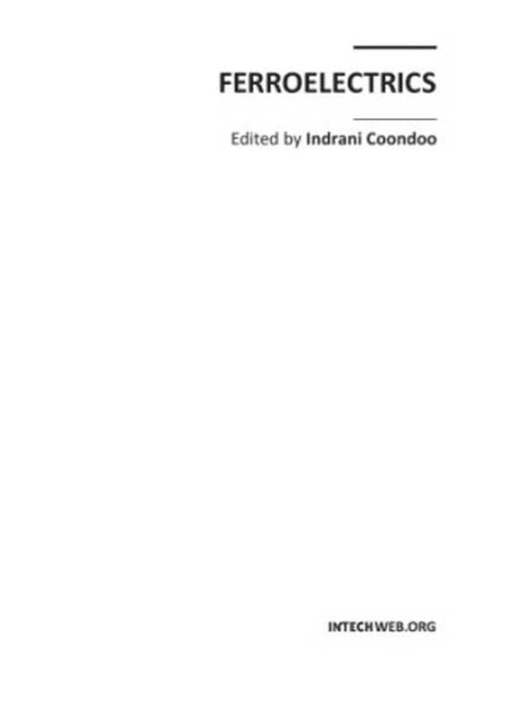 Ferroelectrics（IndraniCoondoo）（InTech2010）