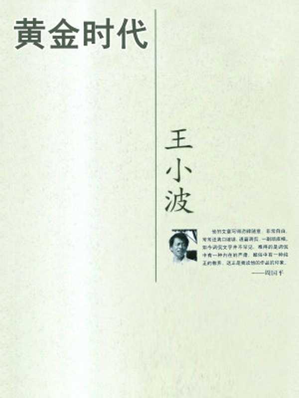 黄金时代(王小波)(湖北长江出版集团长江文艺出版社2008)