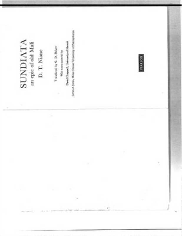 SundiataAnEpicofoldMali（DjiilTamsirNiane）（PearsonLongman2006）