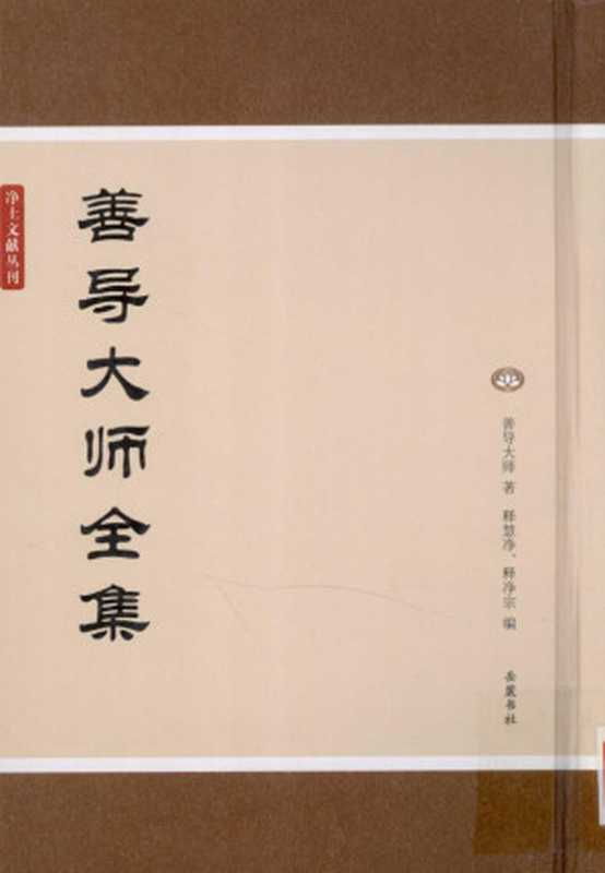 善导大师全集((唐)善导大师著;释慧净 释净宗编 (唐)善导大师著 释慧净 释净宗编 慧净 善导 净...)(长沙 岳麓书社 2012)